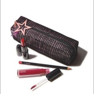 M.A.C Starlit Lip Bag- Red set